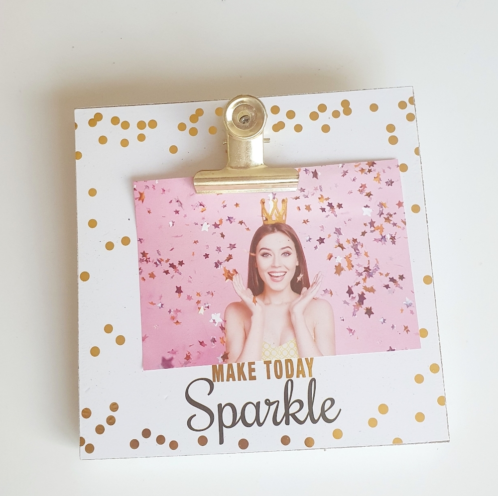 Dorm-Life | Make Today Sparkle Photo Clip Plaque